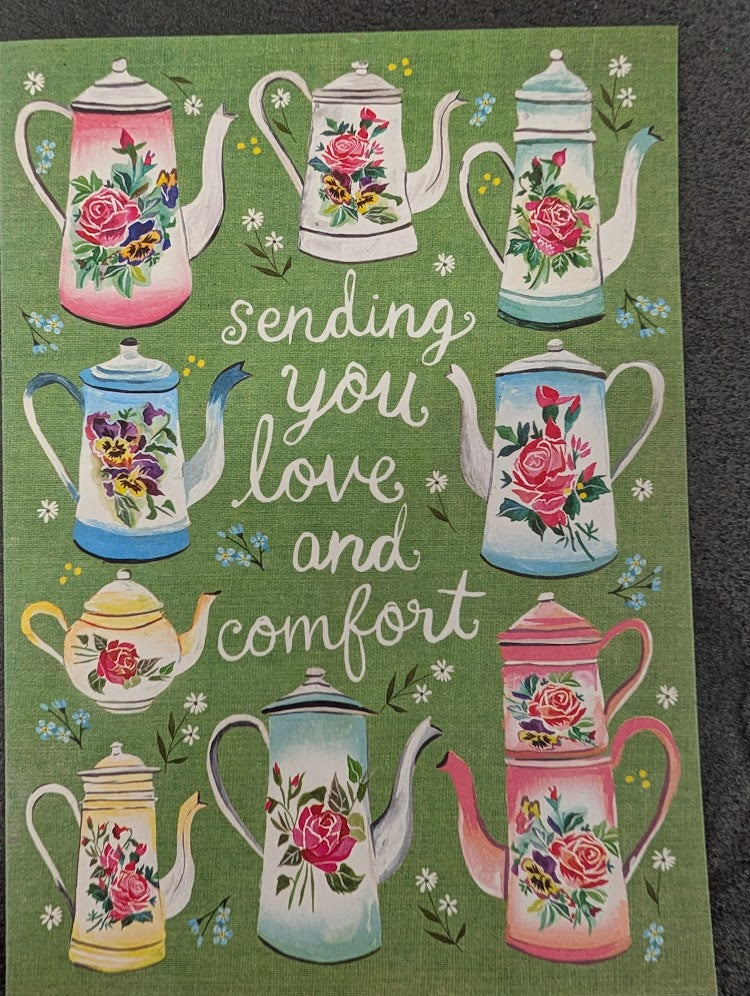 Sending you love and comfort get well card