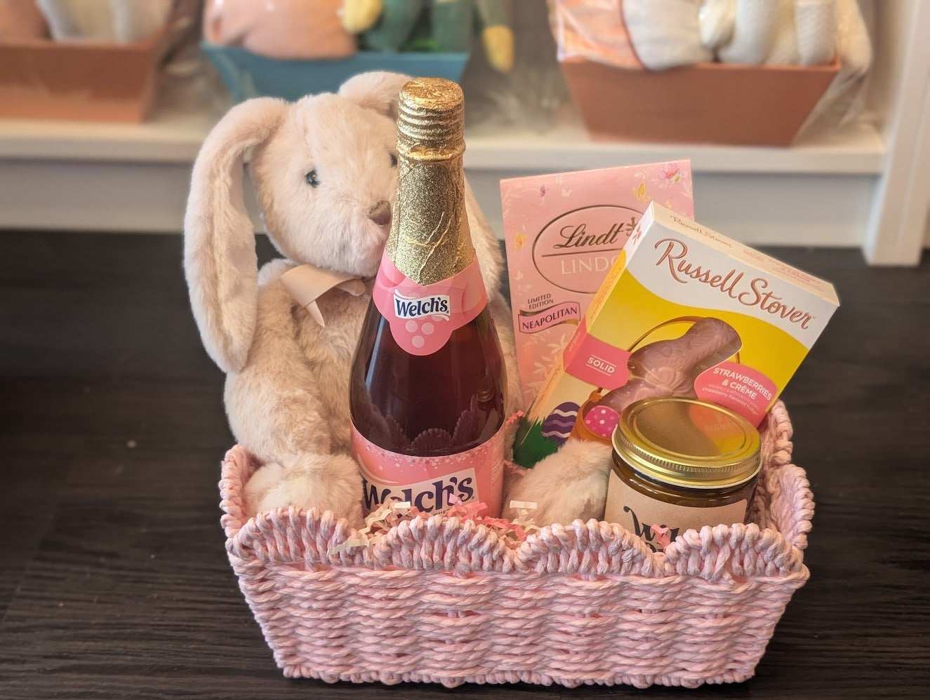Easter basket with candle