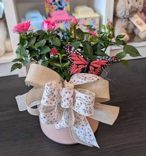 6'' Pink mini rose