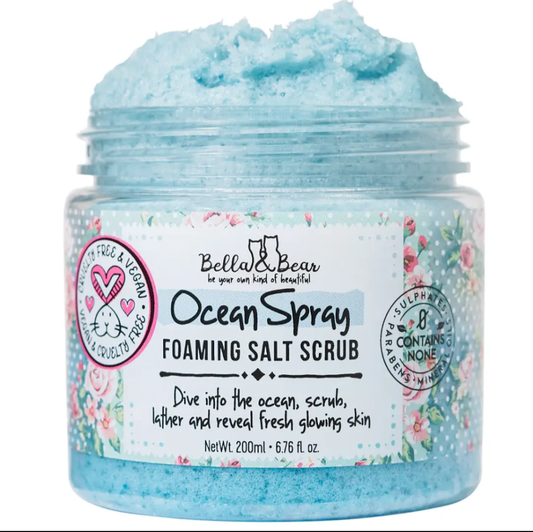 Bella babe ocean spray foaming salt scrub