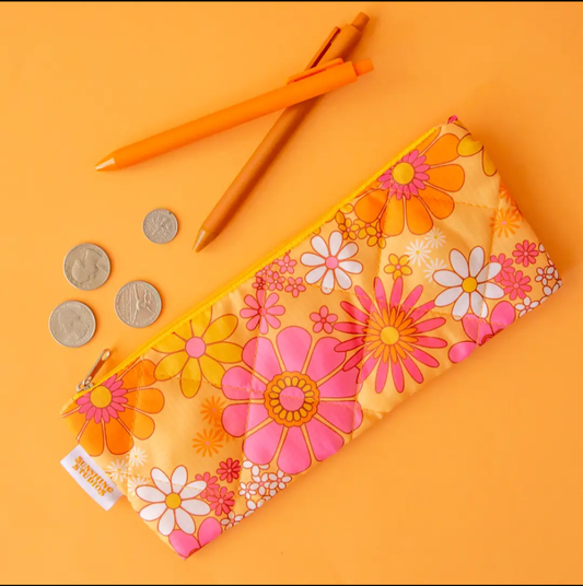 Meadow flowers pencil pouch