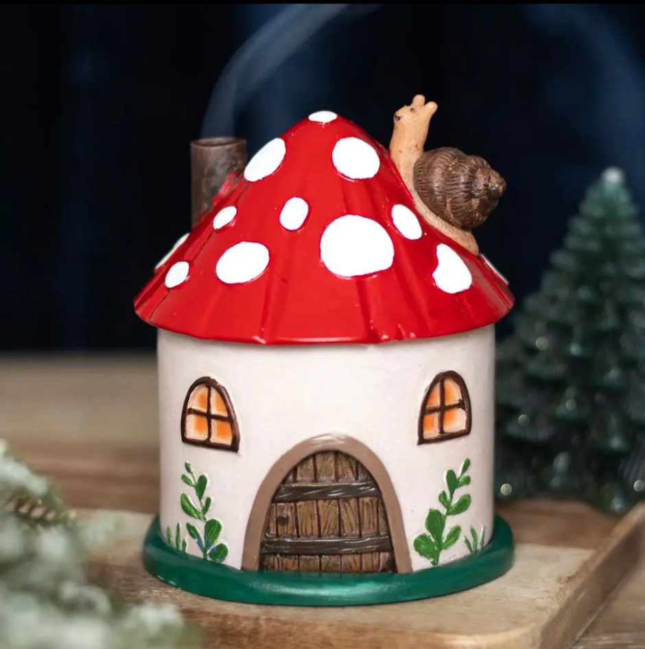 Mushroom incense burner
