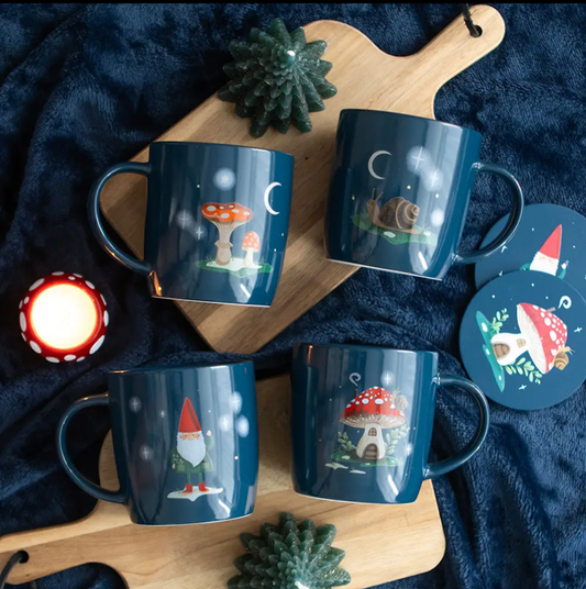 Gnome sweet Gnome 4 pack mug set