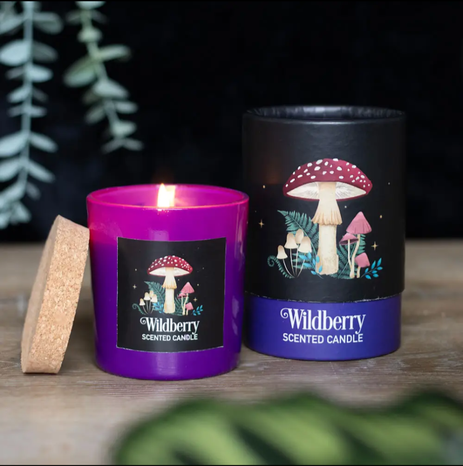 Wild berry scented candle