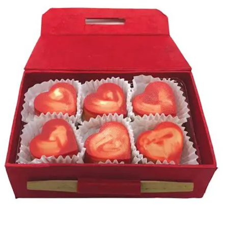 6pc Salted burnt caramel bonbons Knipschildt Chocolatier
