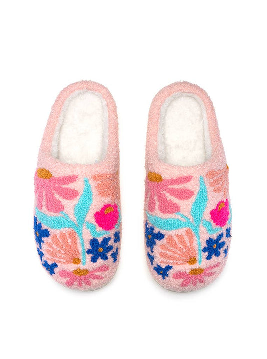 Indoor / Outdoor Slippers - Feminine Florals - Pink