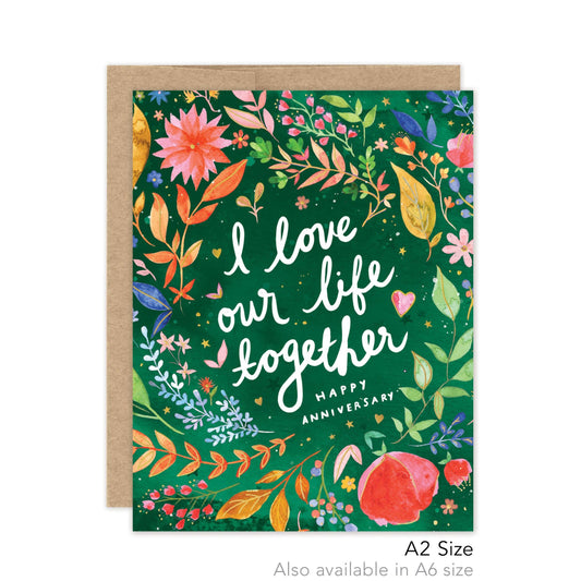 I Love Our Life Together Anniversary - Luxe A2 Card