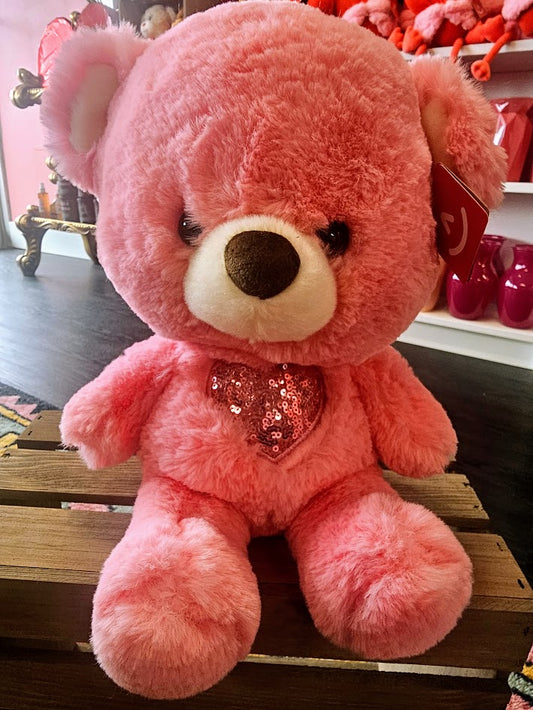 HEART FOR YOU BEAR - PINK 13 inch