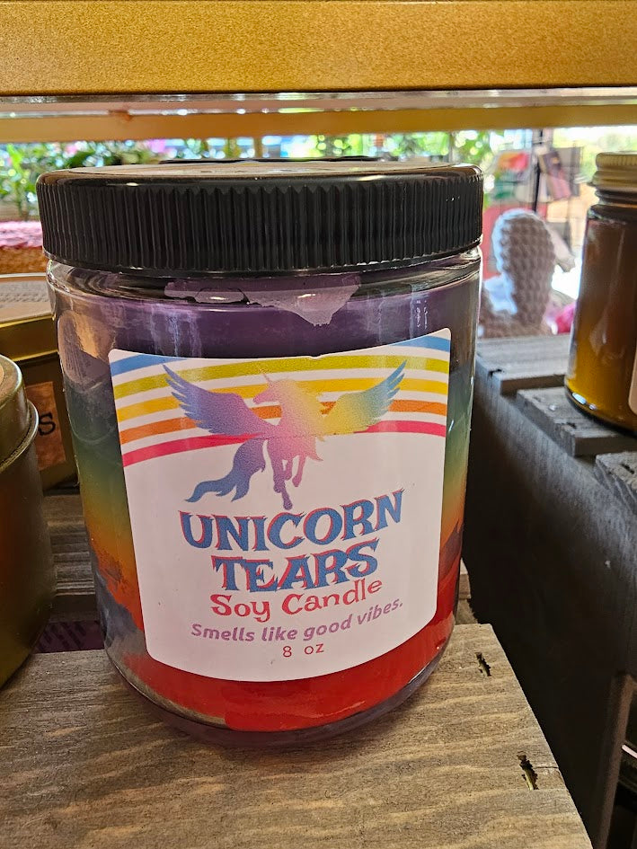 Ravens Hearth Unicorn tears candle