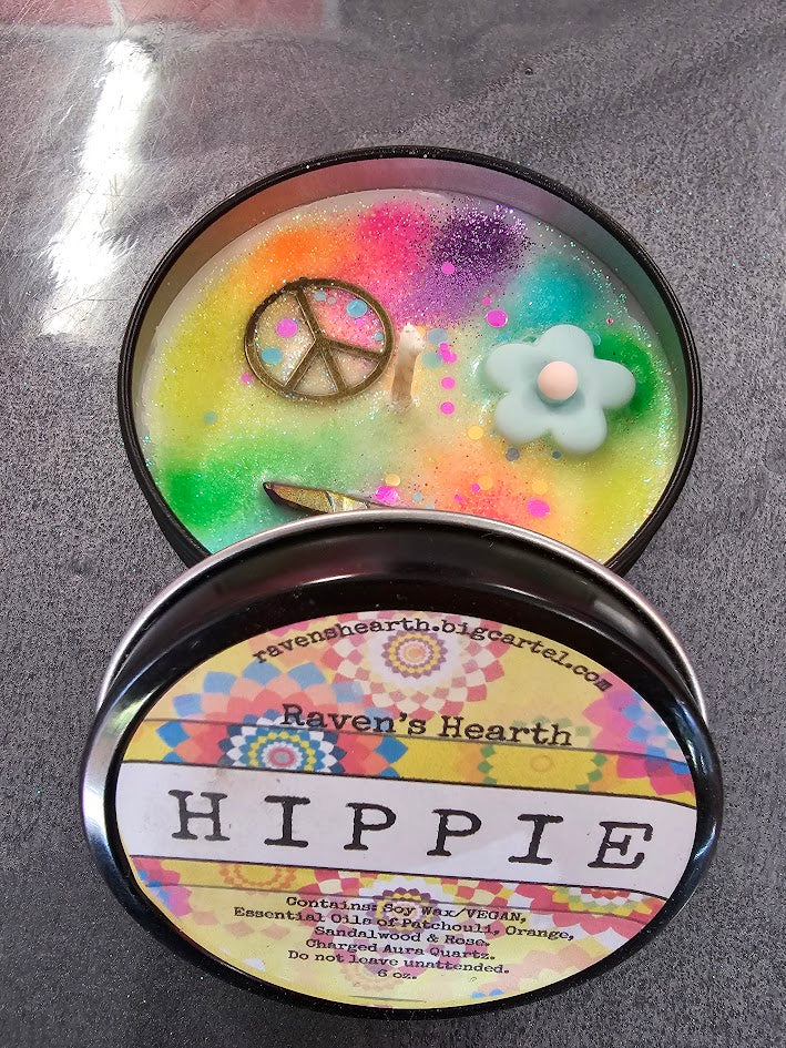 Ravens Hearth Hippie candle