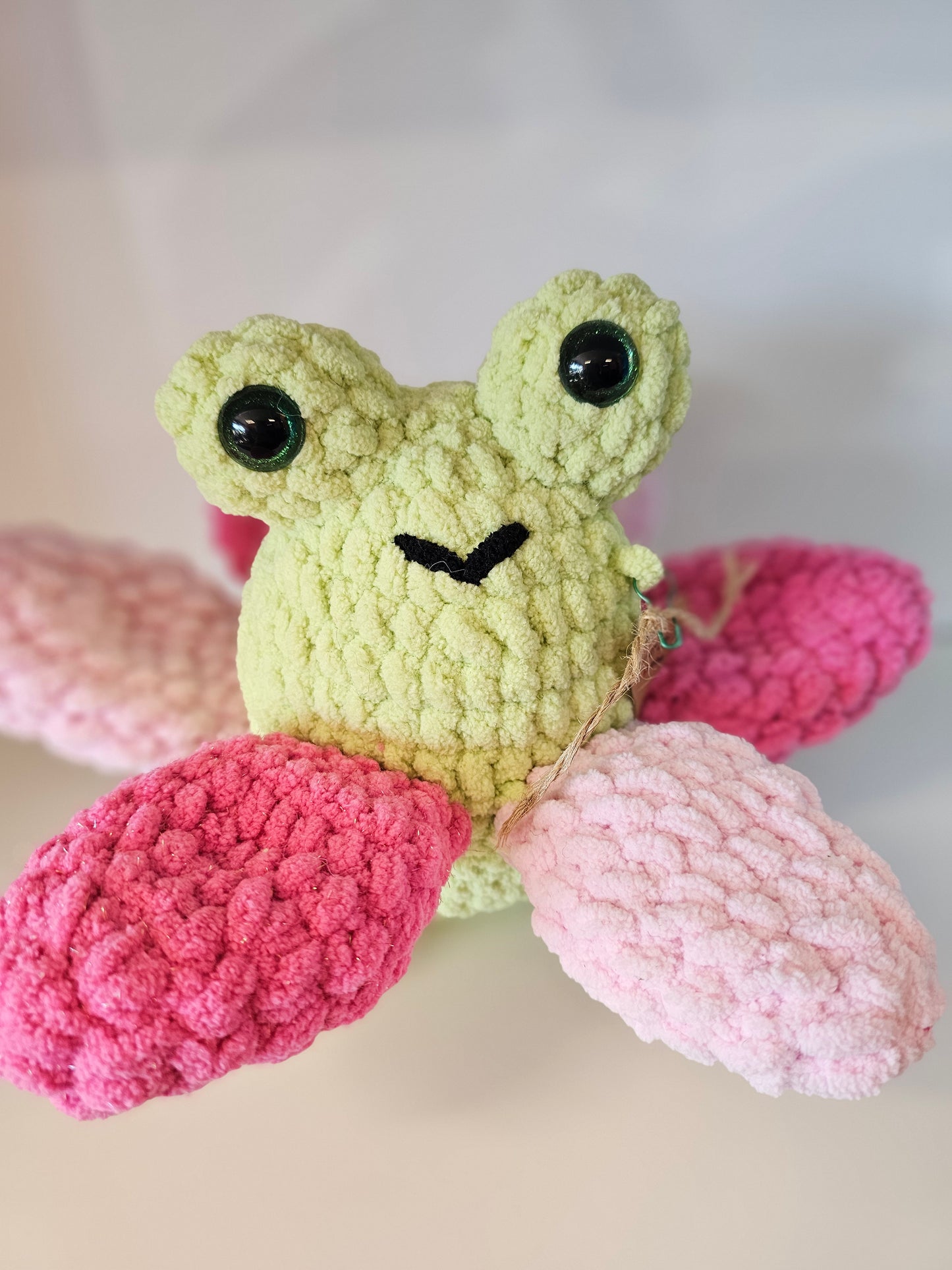 Crocheted Frog Flower