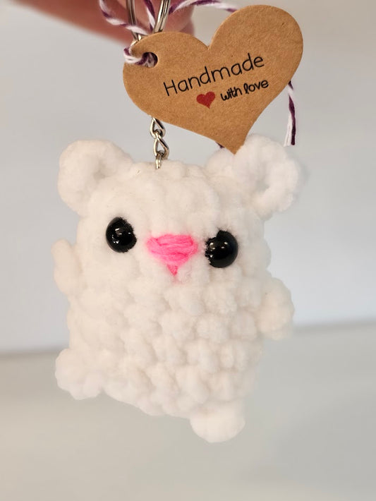 Keyring Crocheted Mouse