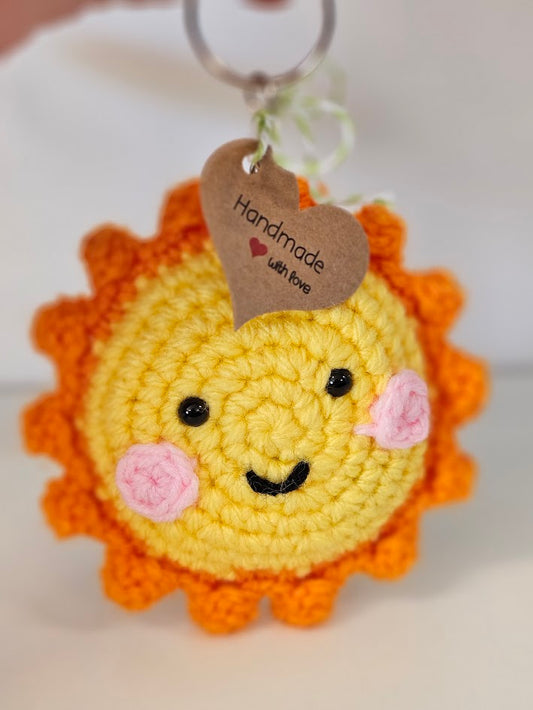 Keyring Crocheted Sun