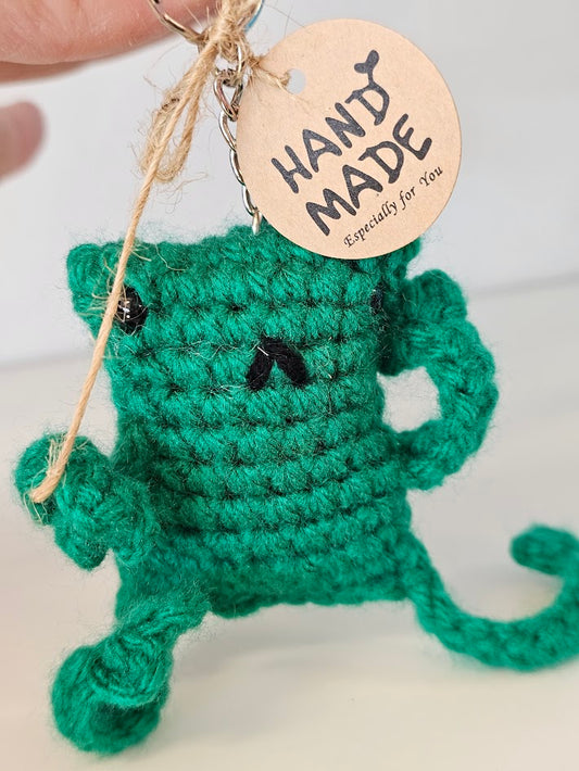 Keyring Crocheted Frog