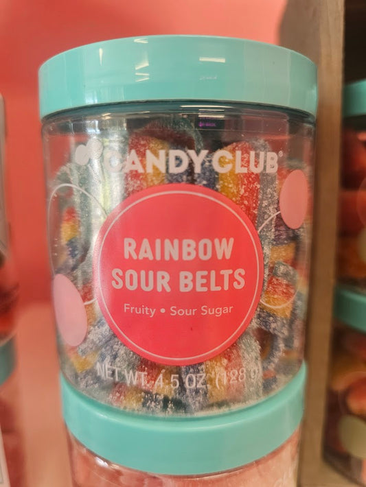 Candy Club Rainbow Sour Belts