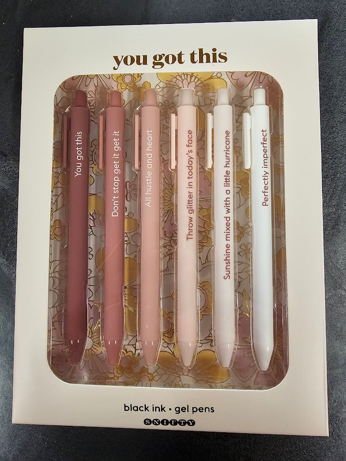 Quotable gel pen set-You got this