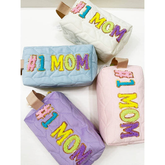 LOVE MOM Soft Tone Light Weight Cosmetic Bag