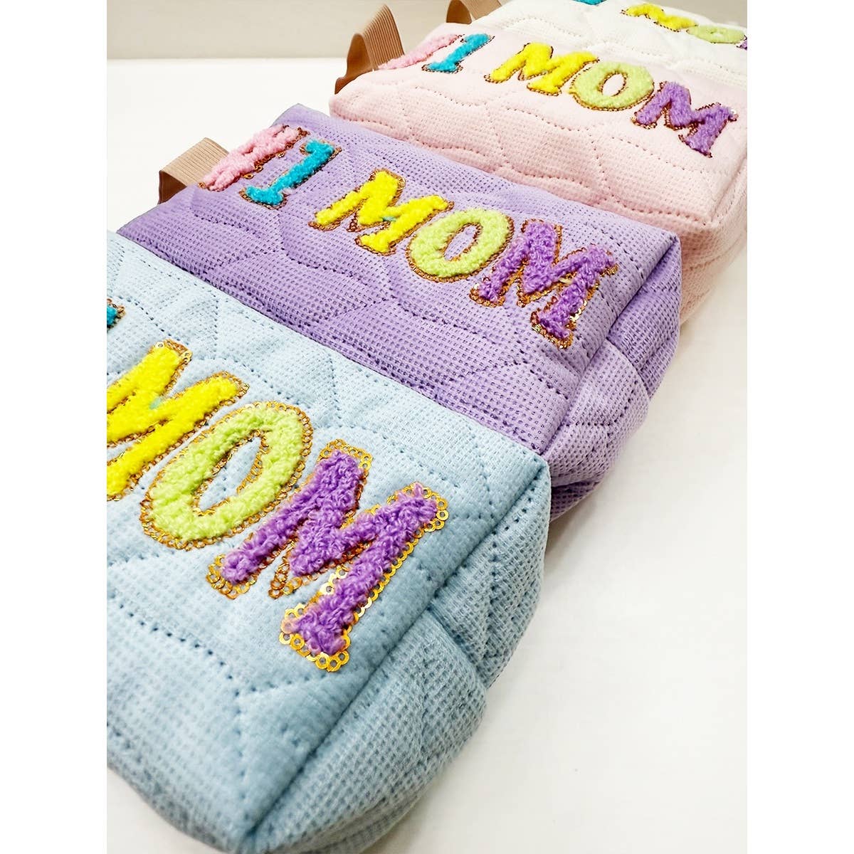 LOVE MOM Soft Tone Light Weight Cosmetic Bag