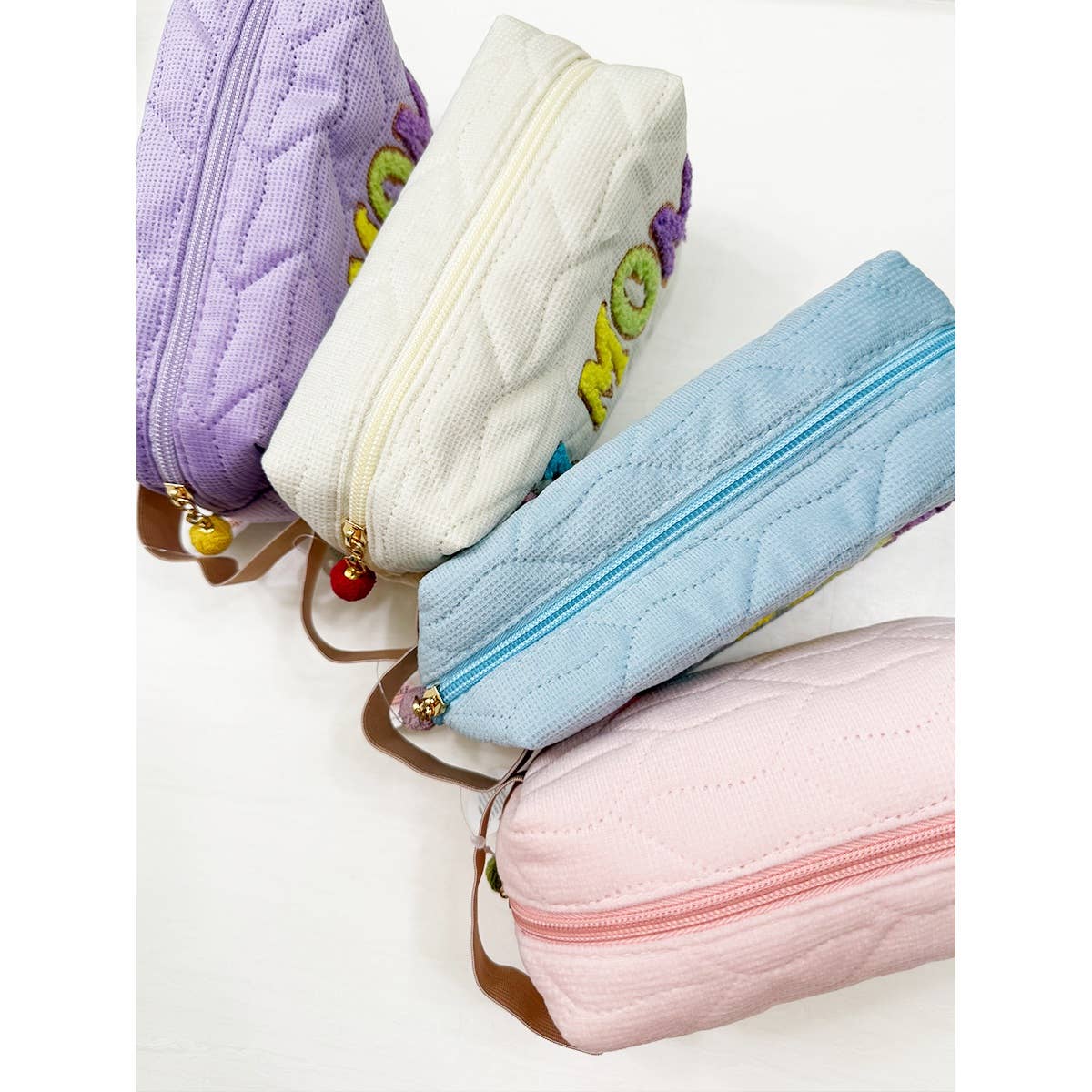 LOVE MOM Soft Tone Light Weight Cosmetic Bag