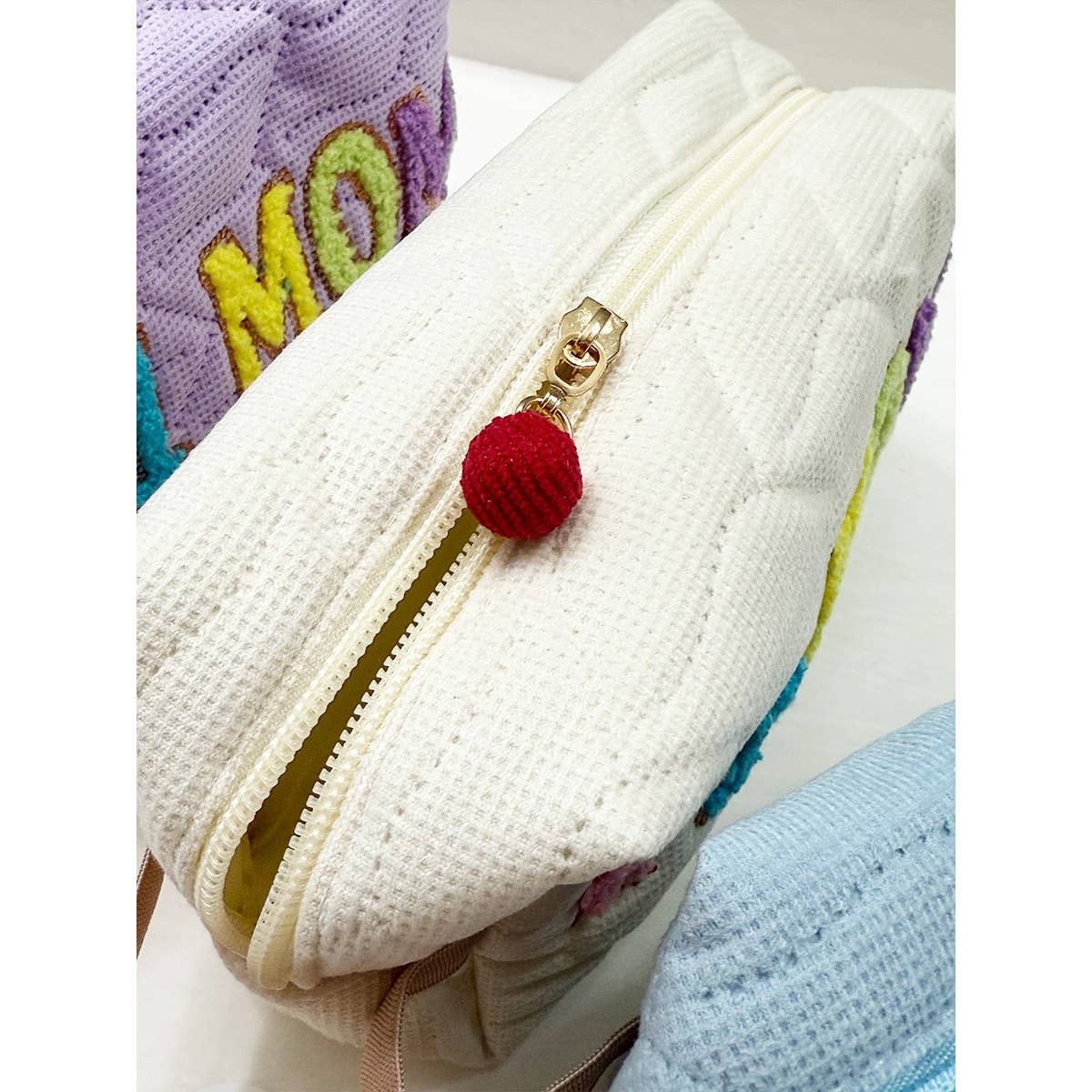 LOVE MOM Soft Tone Light Weight Cosmetic Bag