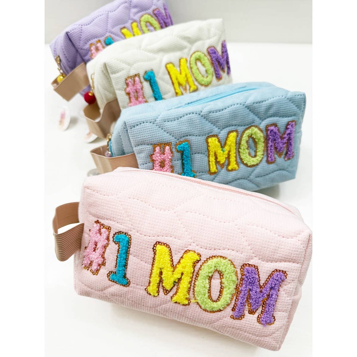 LOVE MOM Soft Tone Light Weight Cosmetic Bag