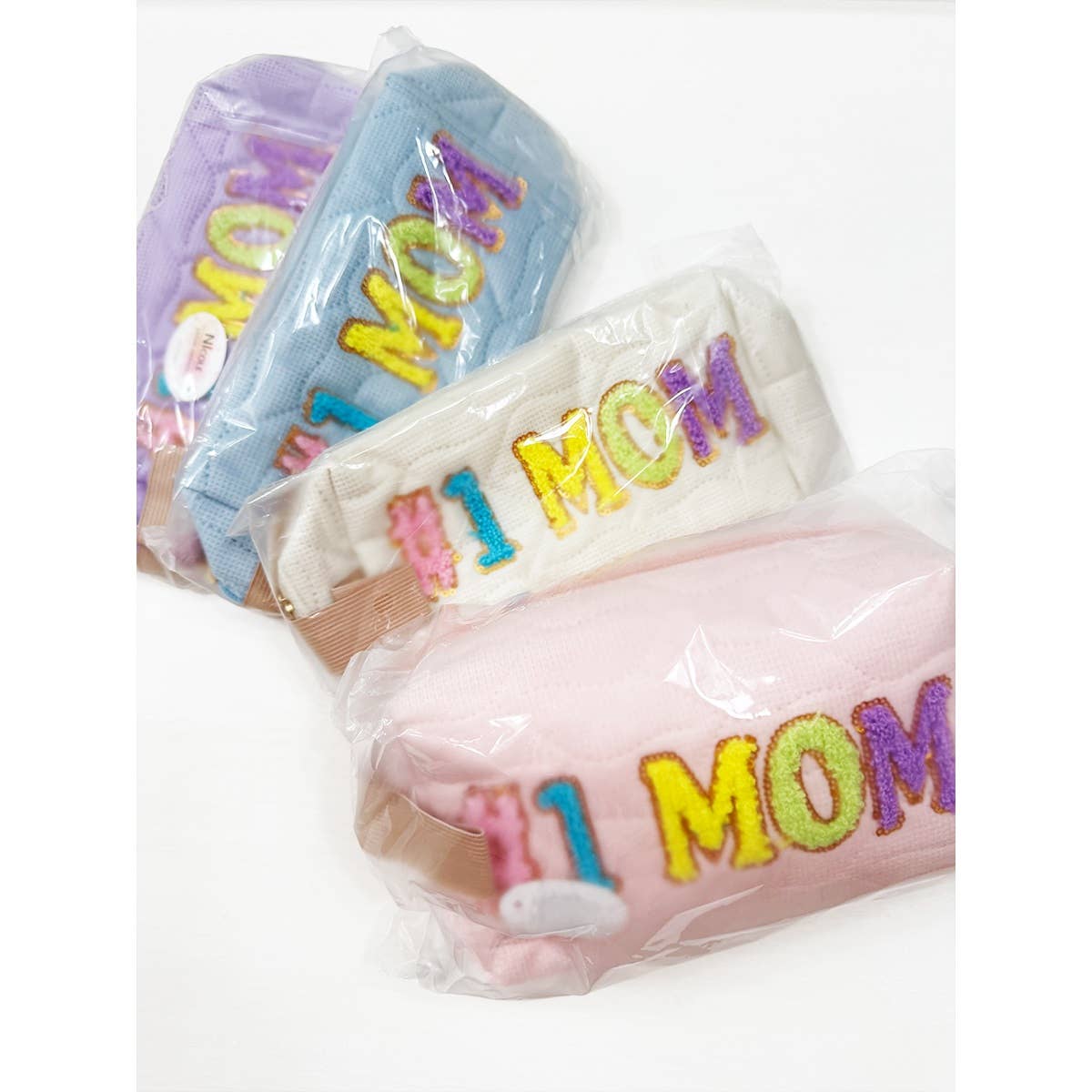 LOVE MOM Soft Tone Light Weight Cosmetic Bag