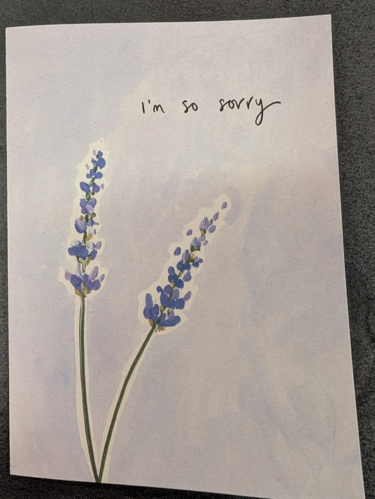 I'm sorry sympathy card
