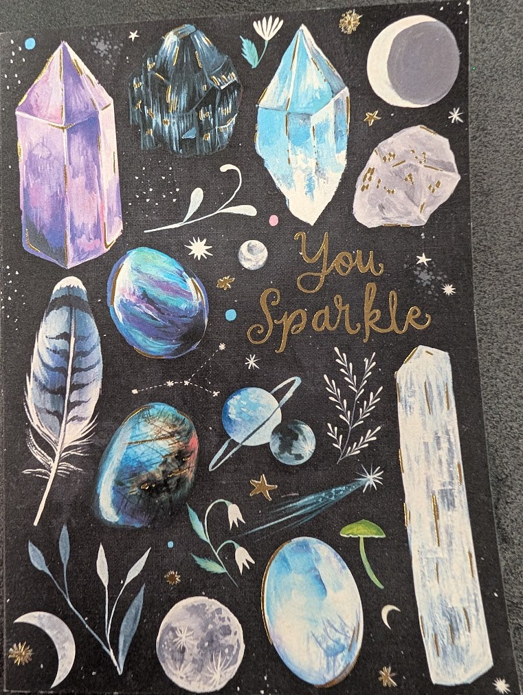 You sparkle greeting card
