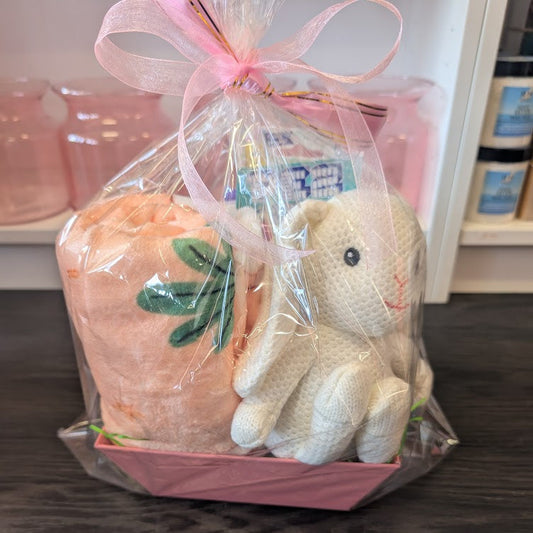 Kids Easter basket with bunny