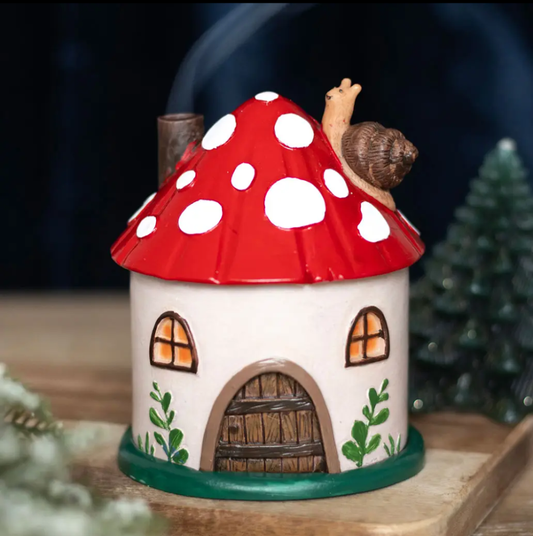 Mushroom incense burner
