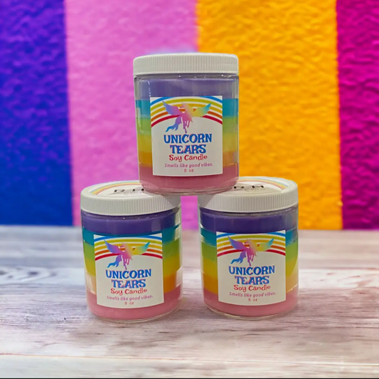 Ravens Hearth Unicorn tears candle