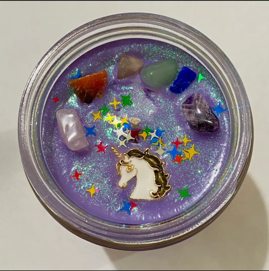 Ravens Hearth Unicorn tears candle
