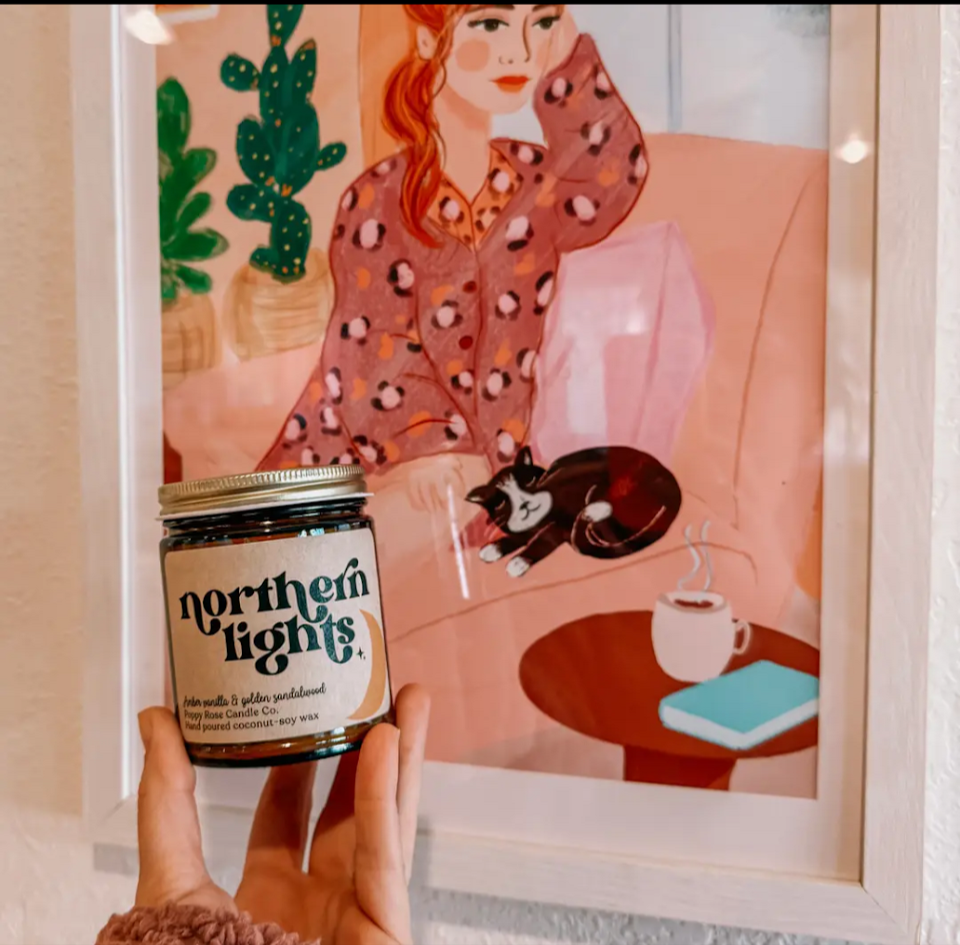 Poppy Rose Candle Co. Northern nights candle