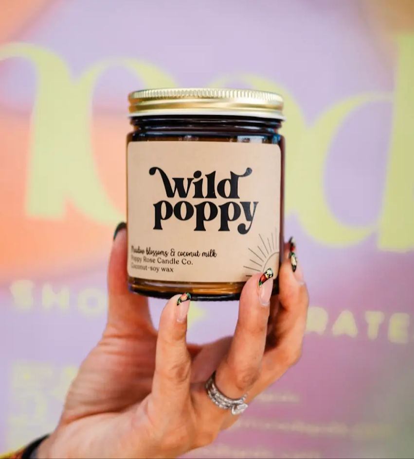 Poppy Rose Candle Co. Wild poppy candle