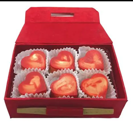 6pc Salted burnt caramel bonbons Knipschildt Chocolatier