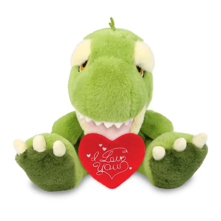 T-Rex dinosaur with heart