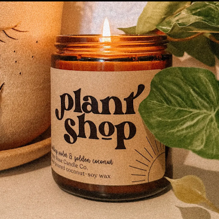 Poppy Rose Co.Plant Shop Candle