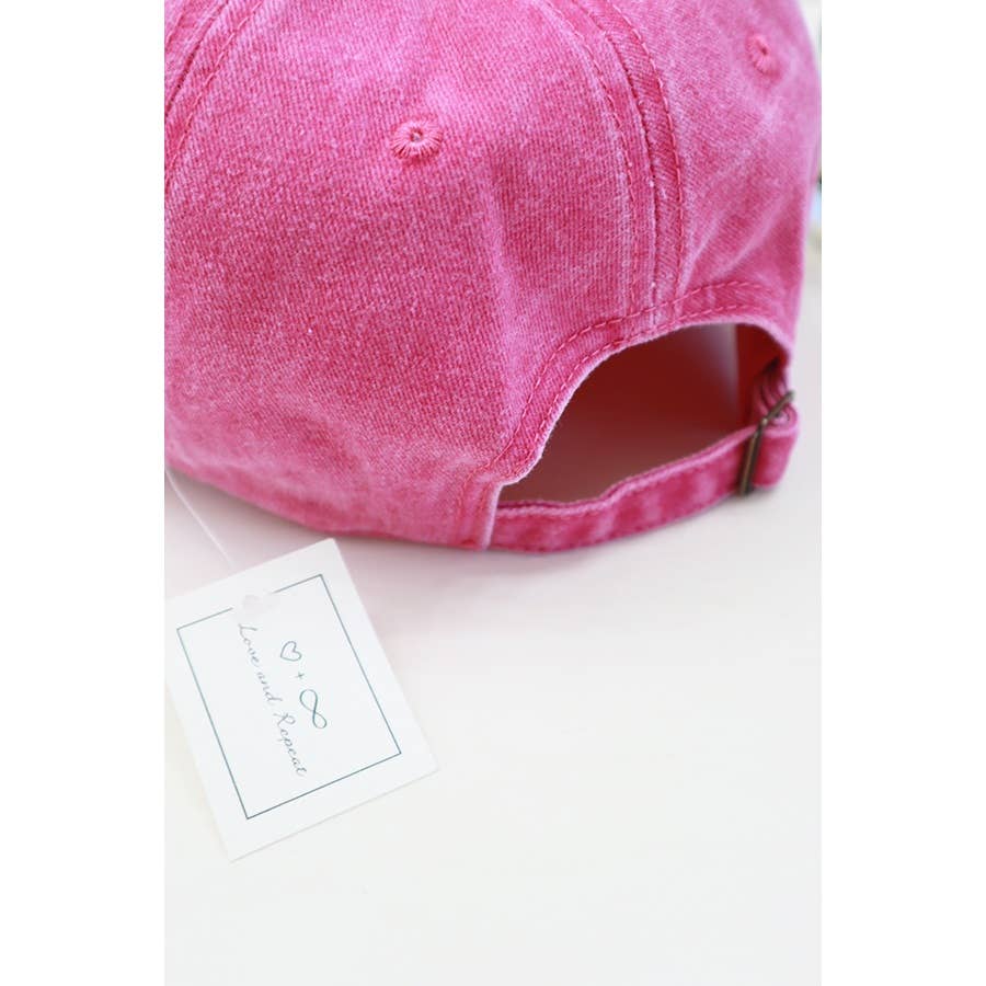 MAMA Printed Acid Washed Baseball Cap