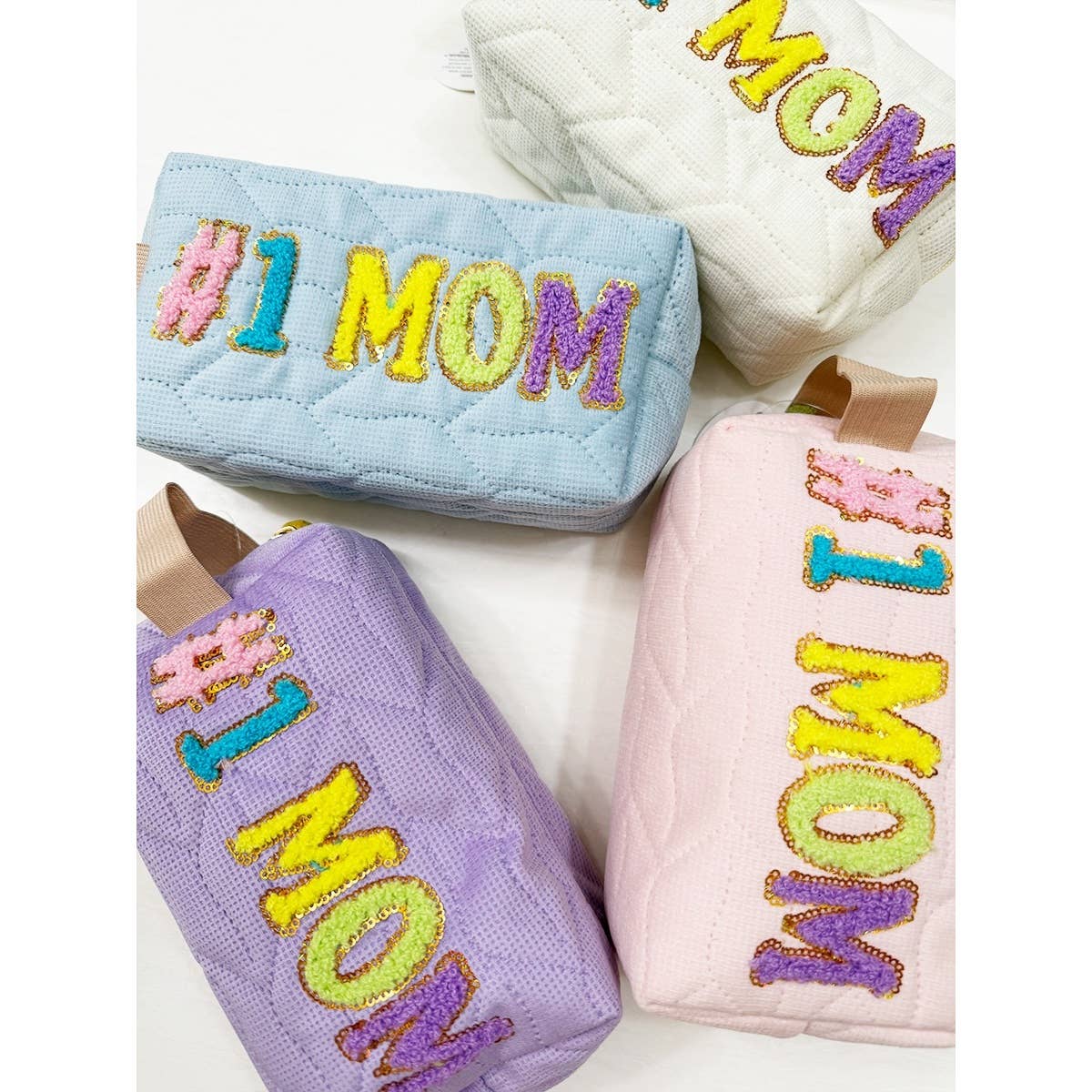LOVE MOM Soft Tone Light Weight Cosmetic Bag
