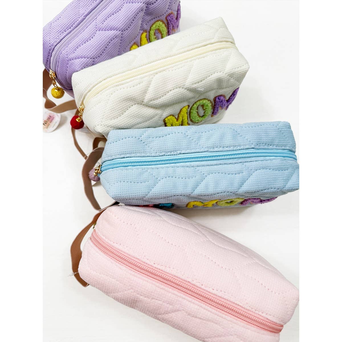 LOVE MOM Soft Tone Light Weight Cosmetic Bag